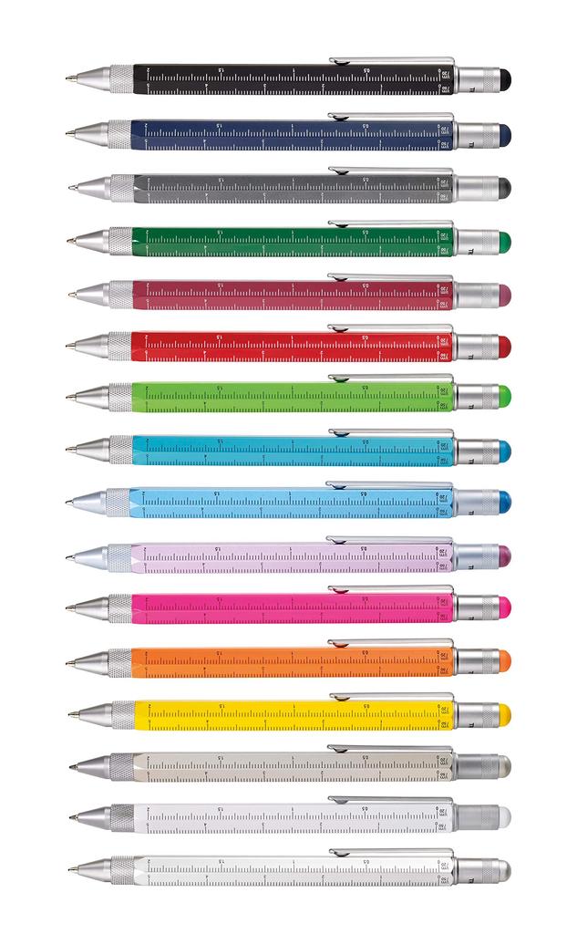 Troika Шариковая ручка сантиметр дюйм уровень синяя многофункциональная ручка, линейка, уровень, многофункциональная шариковая ручка, строительство,