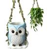 Cute Flower Pot - Swinging Owl Resin Home Decor, Animal Flower Pot, Suitable For Indoor Plants, Indoor And Outdoor Gardens, Terraces, Porches, Etc.