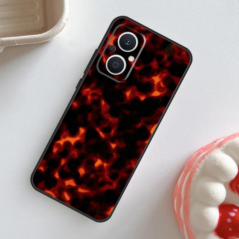 Чехол с узором под черепаховый панцирь для OPPO Reno 11F 8T 4Z 5Z 4 6 7 8 5 Lite 10 Pro OPPO Find X2 X3 Lite X5 X6 Pro