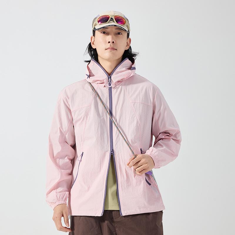 Summer new couple sunscreen clothes women's ultra-thin breathable UV-proof jackets outdoor sunscreen clothes men's