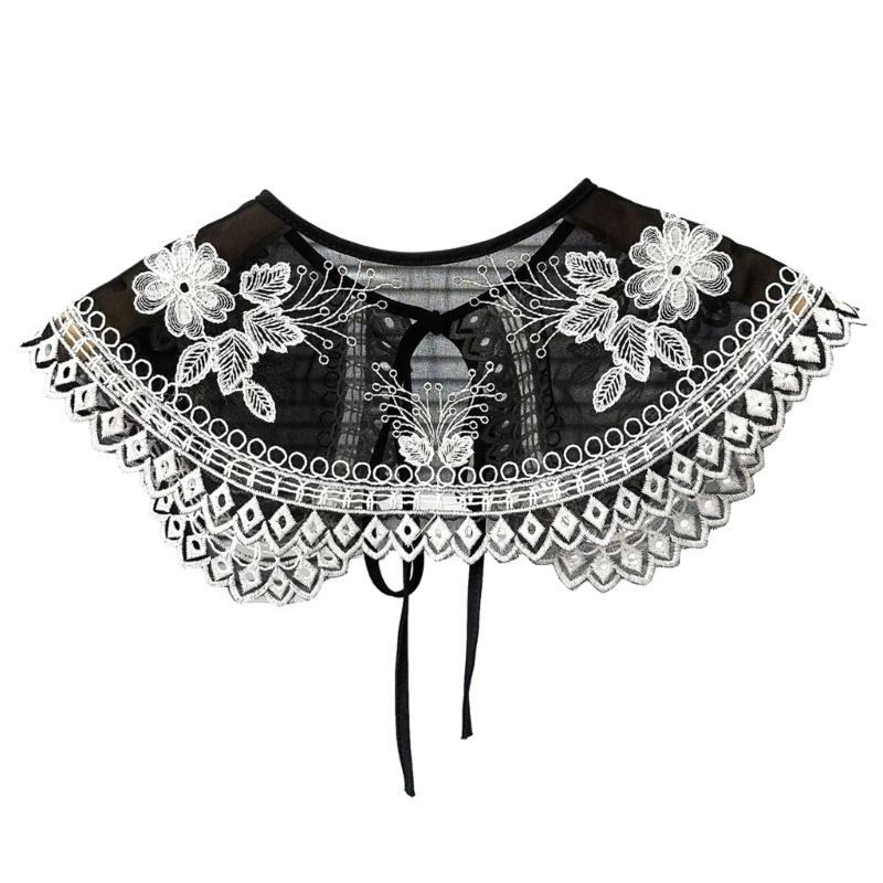 Women Lace Collar Decorative Spread False Collar Hollow Out Collar DIY