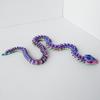 43,5 см Радужный Хрустальный Весовой Змей 3D Печать Игрушка Симуляция Животного Модель Змеи Сочлененный Подвижный Настольный Декор Подарок для Детей