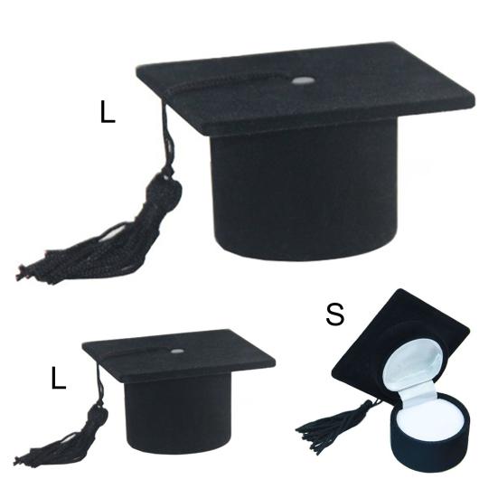 Коробочка для колец Изысканная форма Износостойкий фланель Коробка для хранения ювелирных изделий Органайзер для колец Футляр Подарки на выпускной для дома