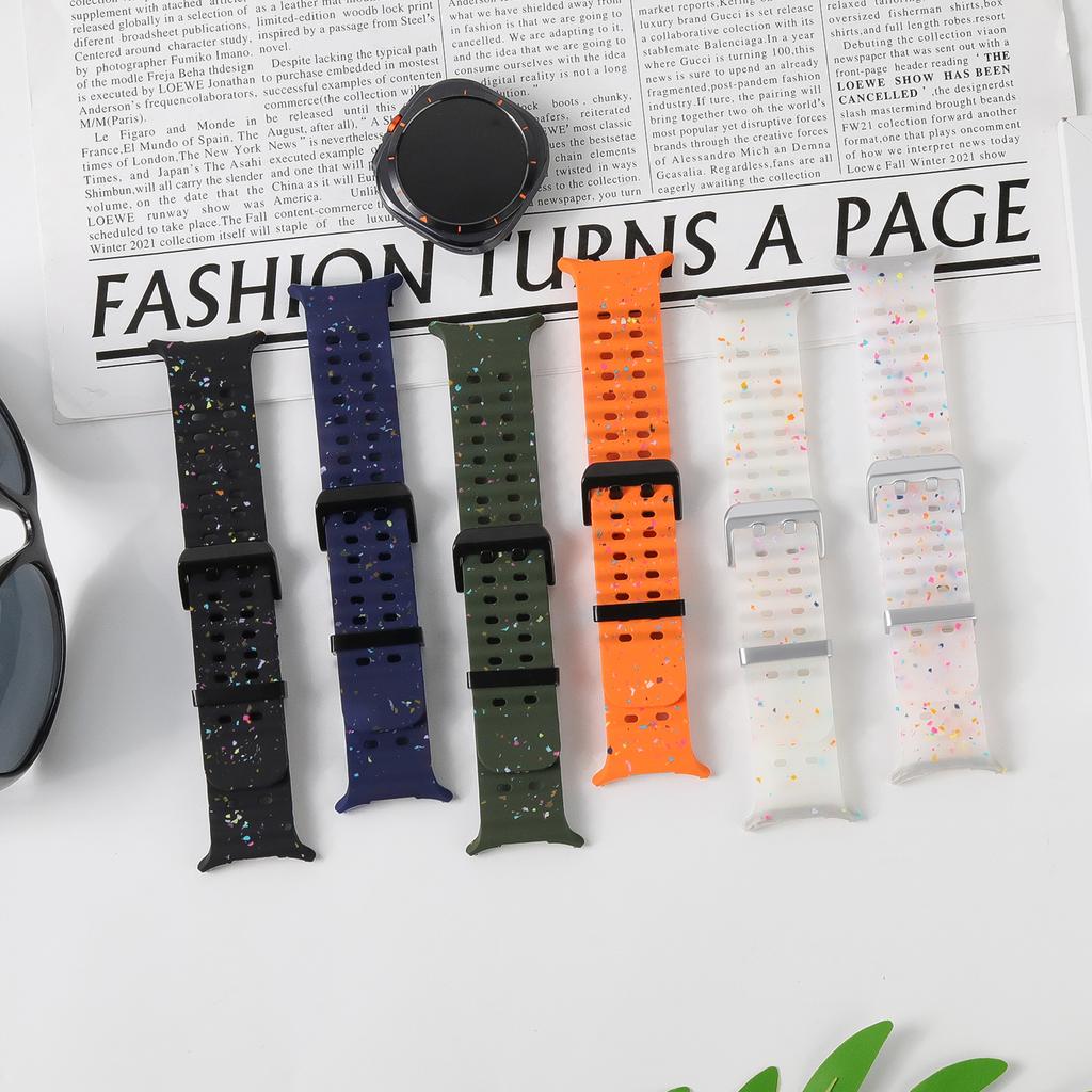 Оригинальный морской ремешок для Samsung Galaxy watch Ultra 47 мм Аксессуары Силиконовый спортивный браслет Ремешок Galaxy watch 7 Ultra