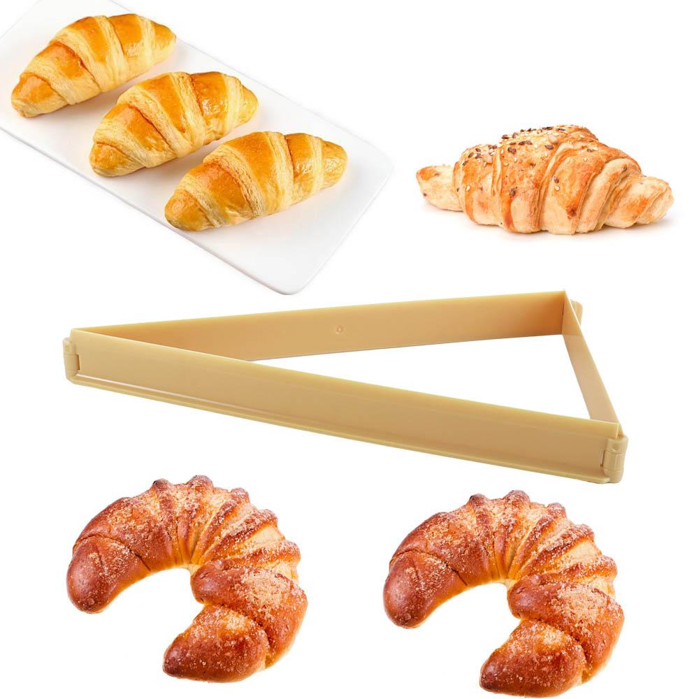 Kitchen Triangle Shaped Foldable Baking Tools Bakeware Bread Line Mould Croissant Mold Dough Cutter