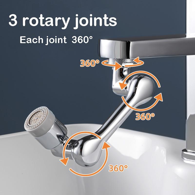 Swivel Sink Faucet Aerator with 1080 Degree Rotation for Bathroom, Suitable for Face Washing, Gargling and Eyewash Station