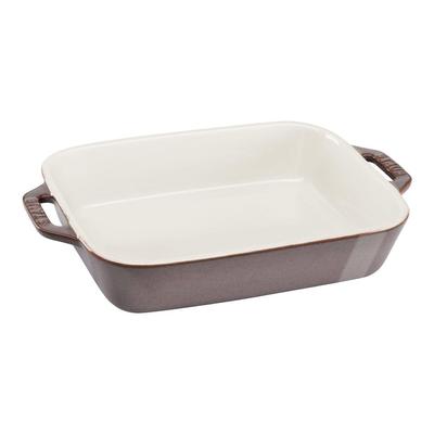 Блюдо Staub, антикварное, серое, 20 шт. Керамическое блюдо для запекания, киш, жаропрочное, подходит для использования в микроволновой печи, японское винтажное цветное блюдо "Прямоугольное, 16 см" [Авторизованный