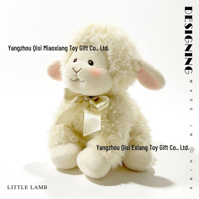 Плюшевый Ягненок Успокаивающая Кукла для Сна и Объятий для Детей