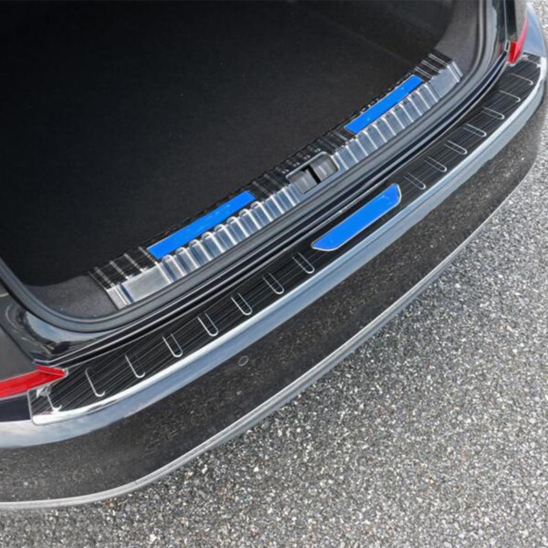 Stainless Steel Trunk Inner Guard For Volkswagen VW Passat 2019 2020 2021 2022 2023 Rear Bumper Trim Car Accessories Stick Cover