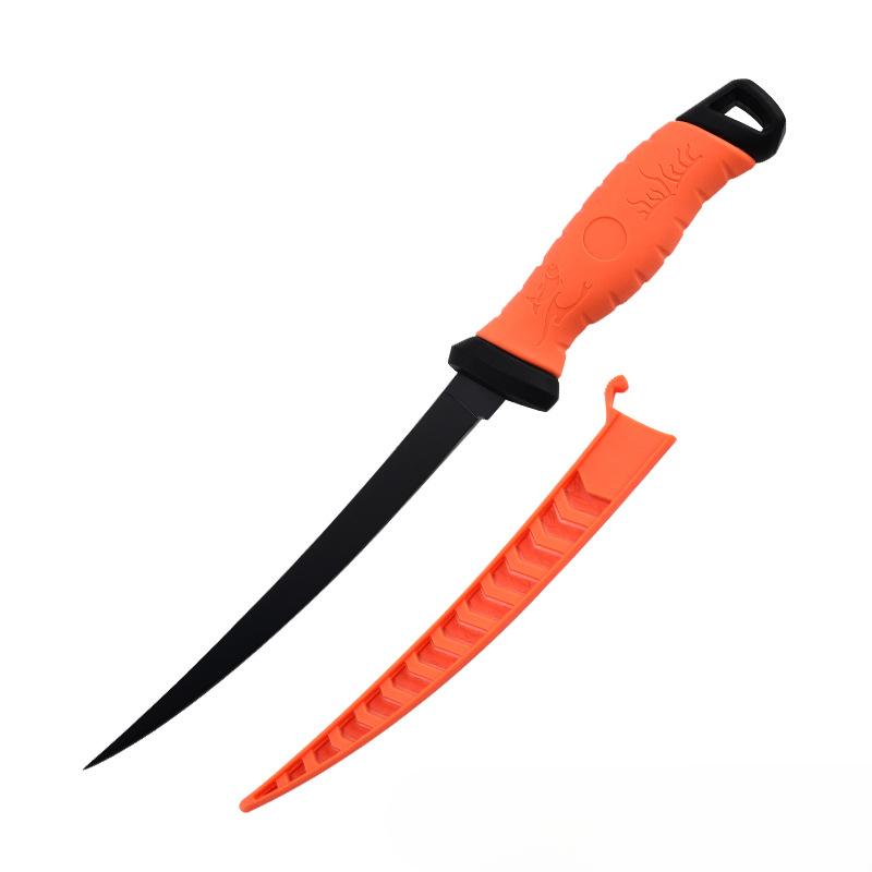 Stainless Steel Fishing Knife 5-9 Inch Knife Outdoor Kitchen Scale-scraping Knife Fillet Meat Saltwater Resistant Blade