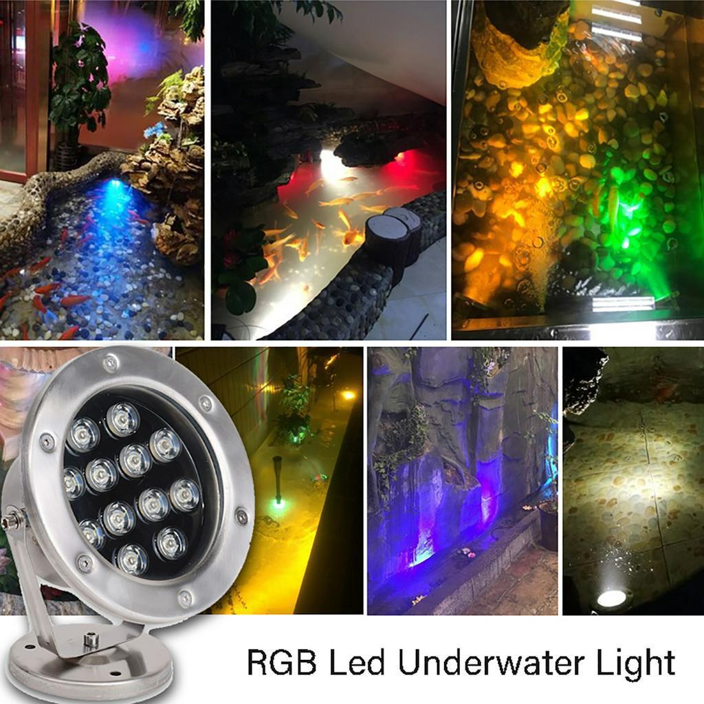 3 Вт/6 Вт/12 В RGB Уличный IP68 Водонепроницаемый Цветной Водный Прожектор Свет для Бассейна Свет для Фонтана Светодиодный Подводный Свет
