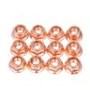 12Pcs Practical Tool Flashed Exhaust M8 Nut 8mm Nuts High Temperature Nuts Copper