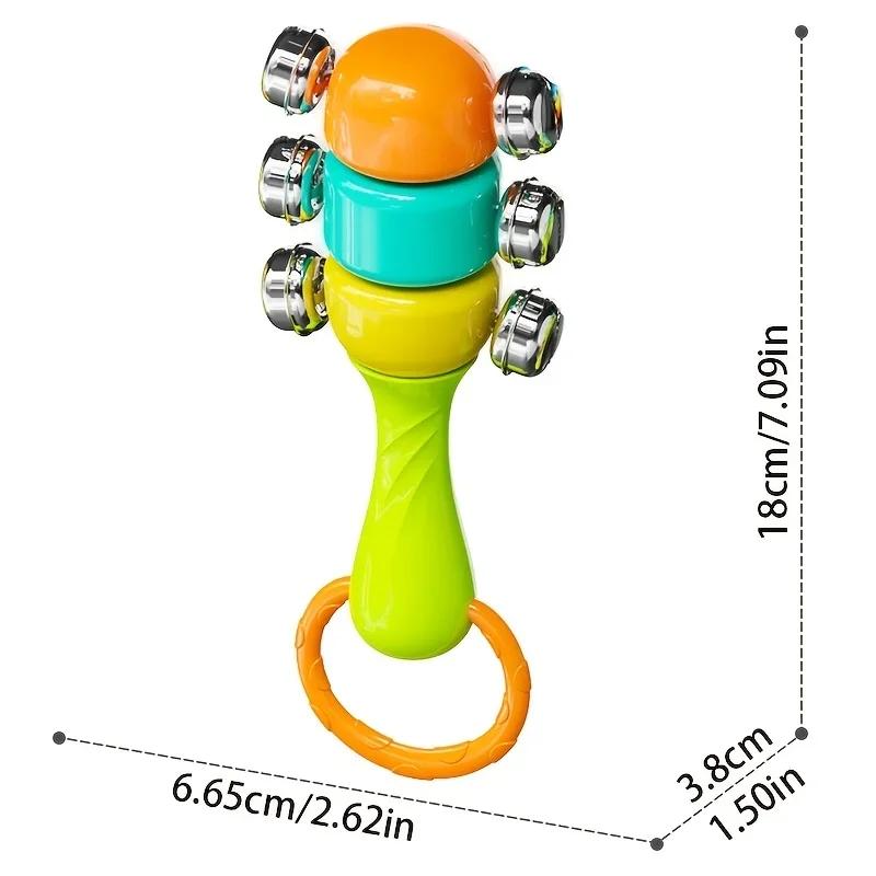 Набор колокольчиков с ручным приводом для детей, изготовленный из АБС-пластика, предназначенный для развития восприятия и слуховых навыков
