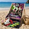 Custom Name Ghost-busters Logo Beach Towel Microfiber Beach Towel, Lightweight and Quick-Dry, for Summer Travel, Swimming Pool Gift