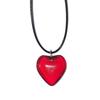 Готическое черное веревочное колье-чокер с подвеской в виде большого сердца для женщин, нишевое элегантное регулируемое колье-цепочка, простые дизайнерские украшения