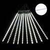 Multicolor Solar LED Christmas Lights Waterproof IP65 Outdoor Raindrop Lights Sparkling 8 Tube Holiday String Lights Tree