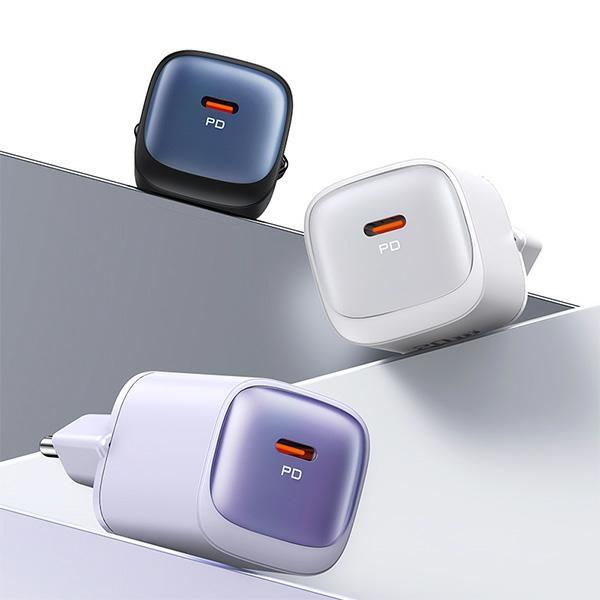 Usams Ład. Siec. Cc251 30W Gan Usb-Cfast Charging Hc Series Fioletowy/Purple Cc251Tc03