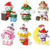 Конструктор Sanrio «Счастливого Рождества»: микрофигурка Disney Melody, Hello Kitty и Cinnamoroll.