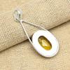 AAA+ Yellow Citrine Gemstone 925 Sterling Silver Designer Fancy Pendant Charm Jewelry