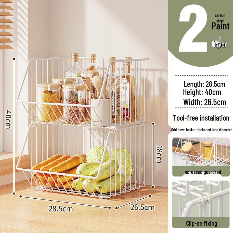 Многоярусная напольная кухонная стойка для овощей и фруктов