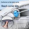 Extendable Anti-Scratch Car Wash Mop with Curved Handle