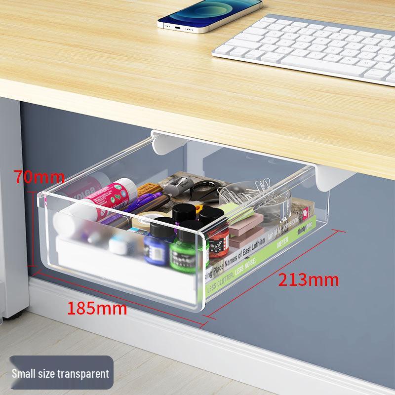 Невидимый органайзер под стол: Ящик без сверления для офисных канцелярских принадлежностей
