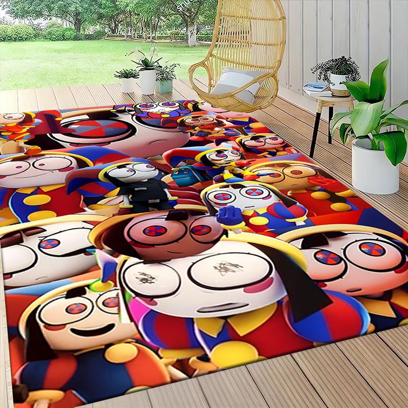 Colorful Cartoon Characters Carpet Rug Soft Washable Antislip Home Living Room Sofa Mats Personalized Christmas Rug