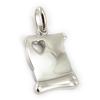 Altesse [F0088] - Silver Pendant 'Love' Silver (rhodium-plated) - 16x24 Mm