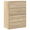2 Drawer Cabinets 2 pcs Sonoma Oak 60 x 31 x 40 cm