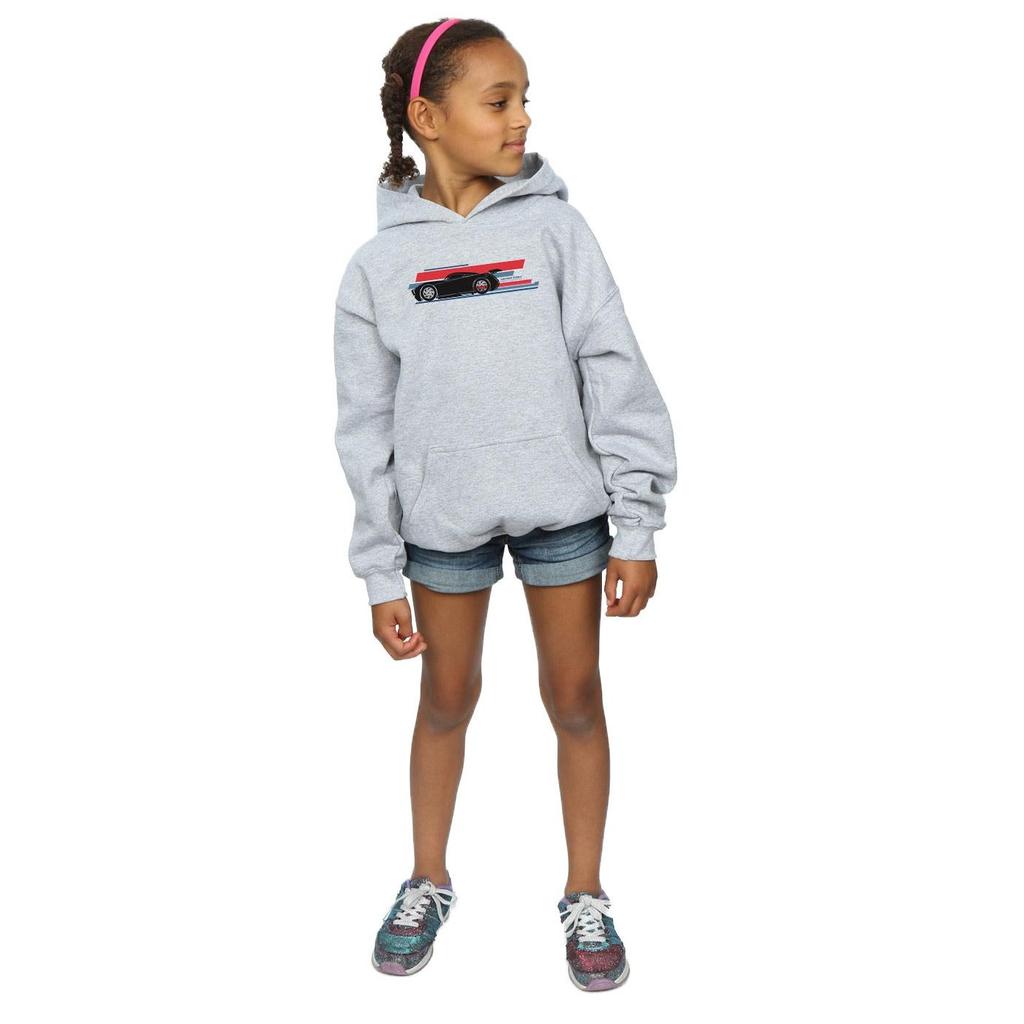 Disney Girls Cars Jackson Storm Stripes Hoodie