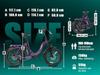 Электровелосипед Eskute D202 20-дюймовые колеса 250 Вт мотор Городской складной электровелосипед 48 В 20,8 Ач Двойные дисковые тормоза 7 скоростей Максимальная нагрузка 150 кг