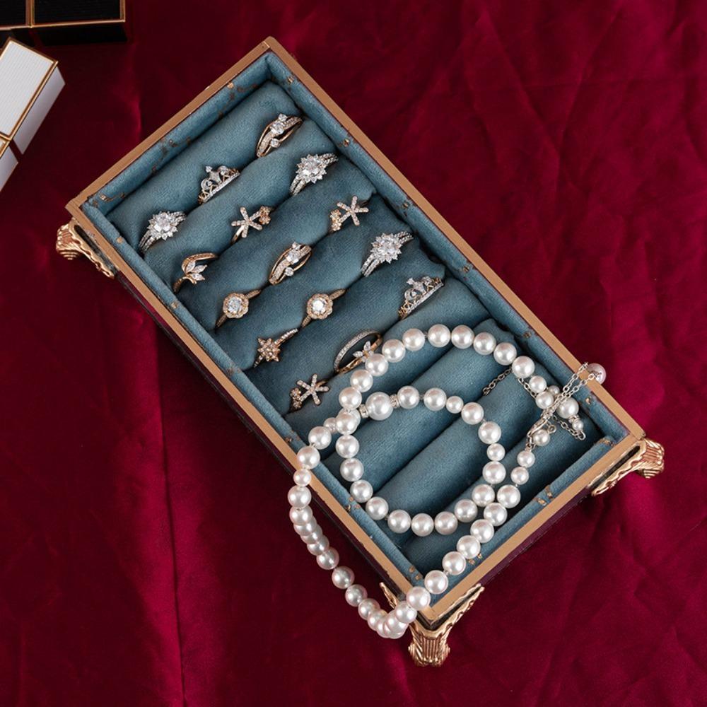 Durable Jewelry Display Stand Smooth Jewelry Tray Holder Luxury Trinket Box Craft Show