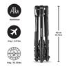 Штатив Manfrotto befree Advance 3-Way Live Travel Tripod Kit с головкой MH01HY-3W, грузоподъемность 13,2 фунта, высота 59,4 дюйма, с сумкой для переноски, черный