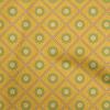 Cotton Flex Gamboge Yellow Fabric Asian Ornamental Dress Material Fabric Print Fabric By The Yard 40 Inch
