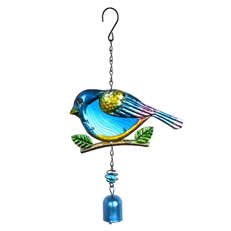 Колибри в виде колокольчика из металла, стекла, окрашенного в технике ремесла, подвесной колокольчик, птица-стрекоза, алюминиевая труба, подвесной кулон для внутреннего двора дома