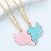 Yousheng 2 шт. ожерелье дружбы крылья любви лоскутное кулон с буквенным принтом Очаровательное ожерелье тонкой работы ожерелье ювелирные изделия подарок