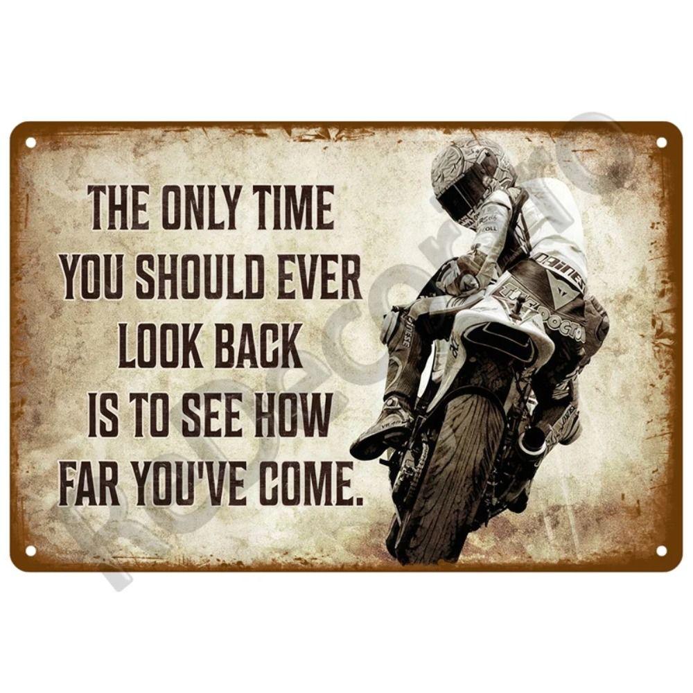 Металлическая табличка для мотоциклетного гаража, настенный декор, 20x30 см