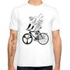 Worn Out Bike Men's T-shirts Skeleton Bicycle Short Sleeve Creative Cycling Art Tshirts Fashion Skull Desgin Top Streetwear Tees