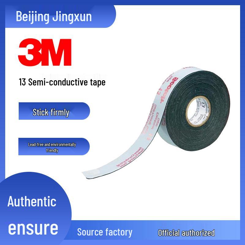 3M 13# Scotch Semi-Conductive EPDM Rubber Insulating Tape, 5KV Waterproof Electrical Tape