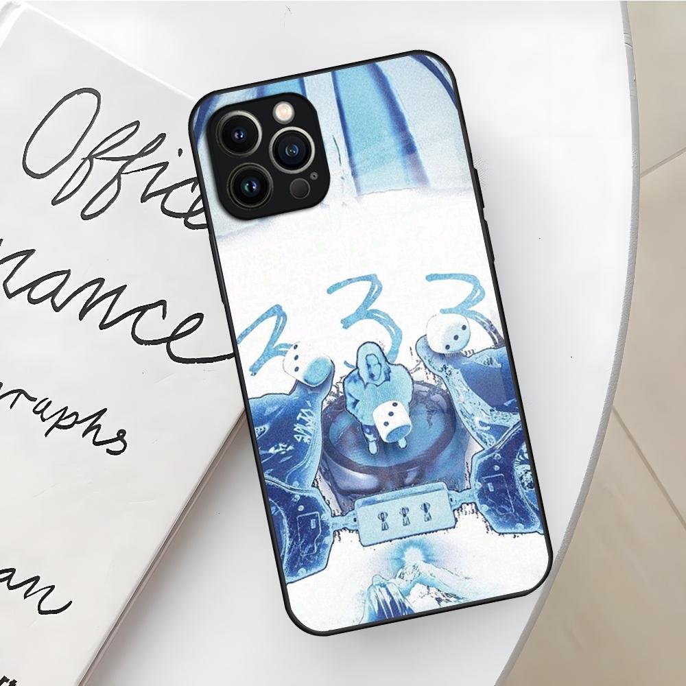 Чехол для телефона Bladee 333 Drain Gang IceDancer для iPhone 17 16 Air 15 14 12 11 13 Pro Max Mini X Xr Xs Se Стеклянная крышка Puls
