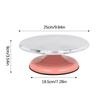 Вращающаяся подставка для торта, поворотный столик для торта, алюминиевый сплав, 10/12 дюймов, бесшумный подшипник, закругленные края, для дома, для принадлежностей для украшения торта