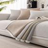 Sofa Cushion Plush Non-Slip Simple Modern Light Luxury Style Leather Cushion for Four Seasons Thickened Fleece-lined Sofa Cover