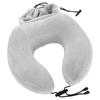 GPT Neck Travel Memory Foam Travel Pillow for Portable Travel Pillow for Men and Light Gray [Suitcase Company] Pillow, Pillow, Urethane, U-Shaped,