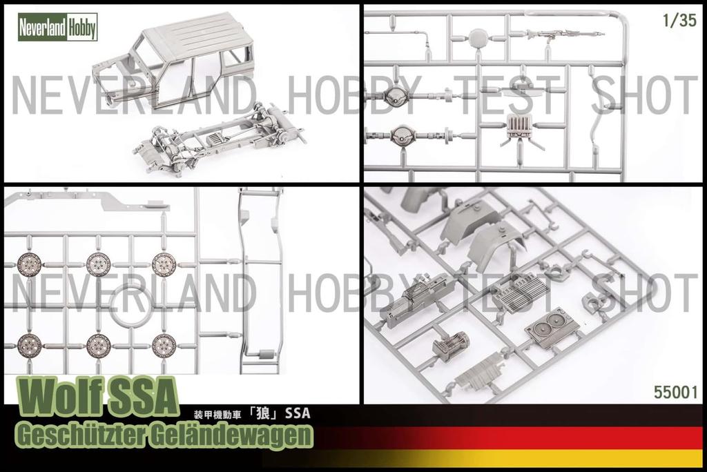 Neverland Hobby Wolf SSA Пластиковая модель NLH55001 1/35 Гелендваген (Военная техника)