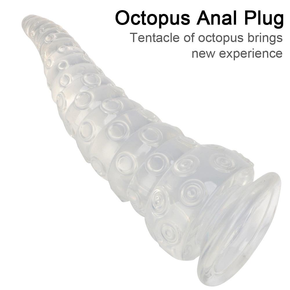 Стимулятор анальной пробки Игрушки для анального секса Присоска-осьминог Анальная пробка Расширение ануса Массажер простаты Дилдо для женщин мужчин