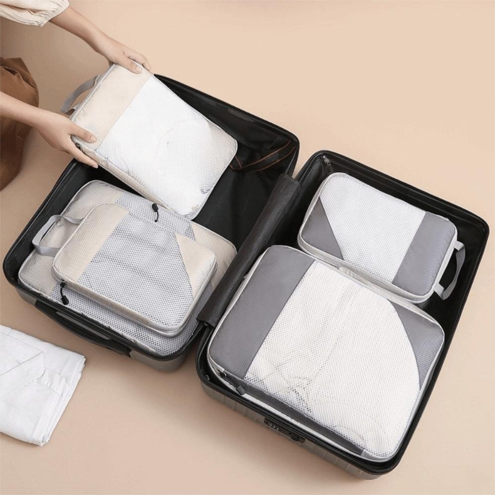 3pcs Extensible Travel Compression Bags Large Capacity Luggage Organizer Clothing Sorting