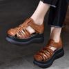 Women's Shoes  Buckle Strap Women's Sandals Fashion Cover Heel Casual Sandals Women New Best Seller Solid Closed Toe Sandals