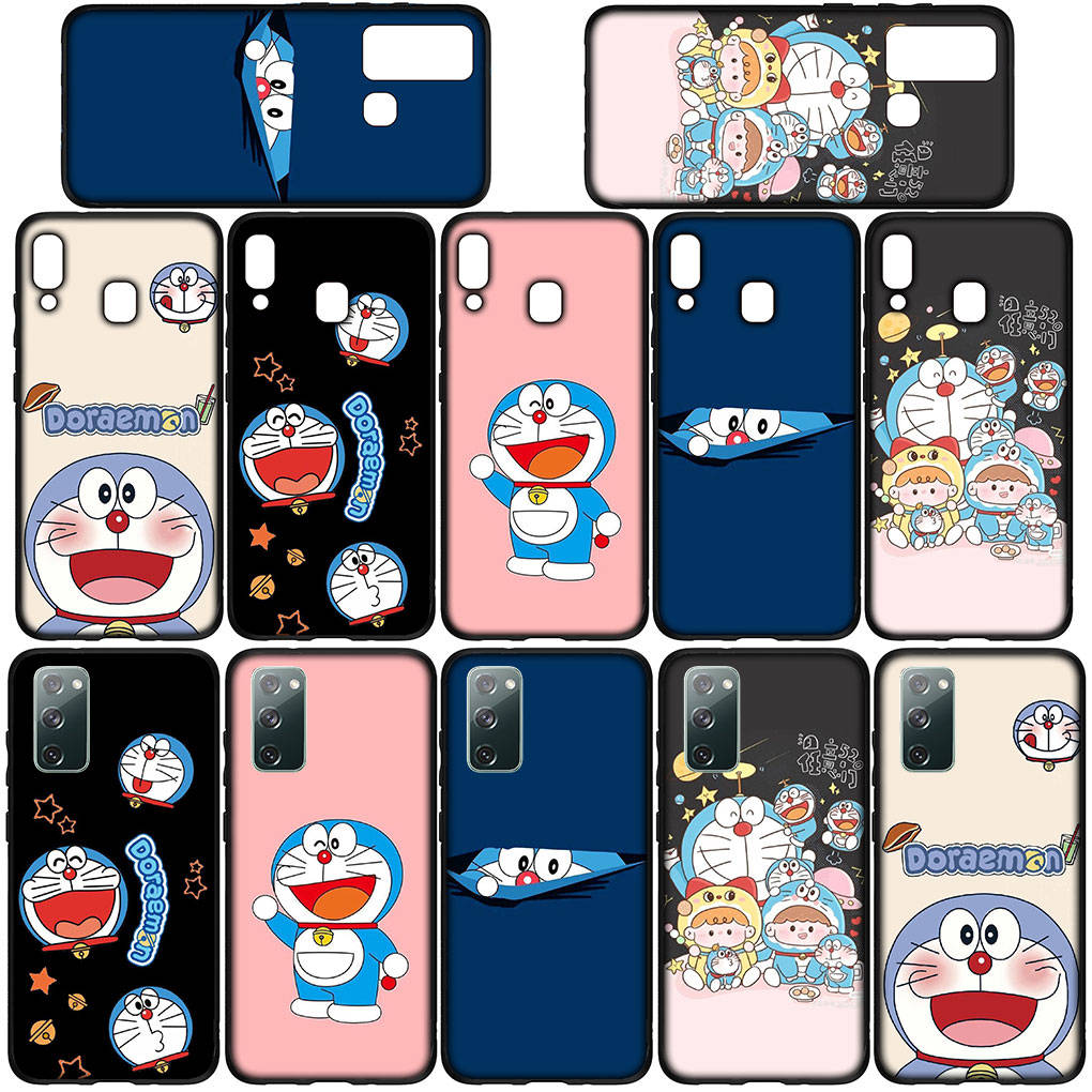 Чехол для iPhone 16 15 Xiaomi Redmi Note 14 13 12 11 Pro Max X 8 9 16e Samsung Galaxy S25 S24 S23 Moto G85 G24 OPPO Huawei Мультяшный чехол для телефона Дораэмон