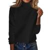Women's Fashion Thickened High Standing Neck Loose Sweater Plunging Sleeve Bottom Shirt Top