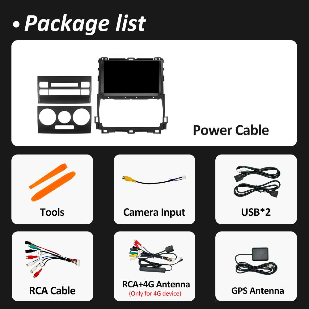 DSP стерео для Toyota Land Cruiser Prado 120 3 III 2002 2003 2004 2005 - 2009 Android 14 беспроводной Carplay GPS Navi 4G головное устройство